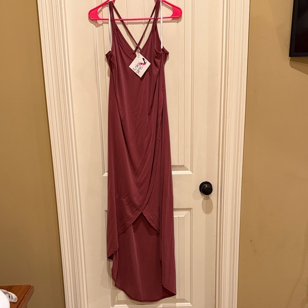Mod Ref Dusty Rose High Low Dress